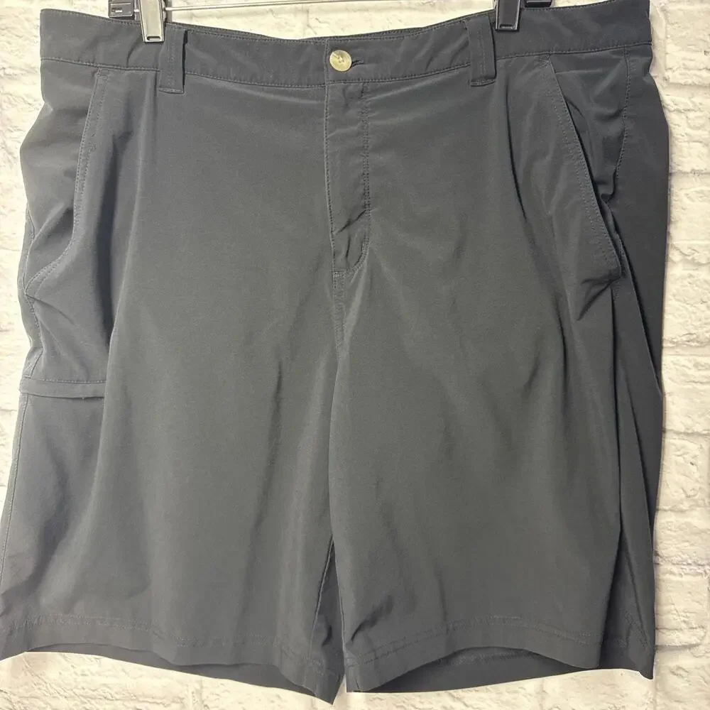 Men’s Columbia PFG Professional Fishing Gear Dri-Fit Shorts Black 38 - Picture 2 of 8